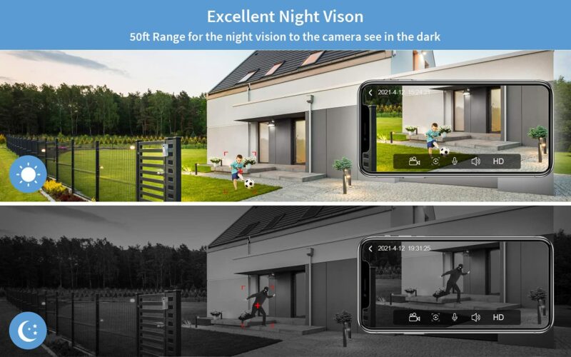 Caméra anran wifi 2mp 1080P 180° – Image 9
