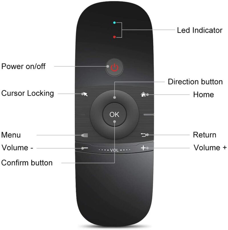 Air Mouse Remote W1 Universal 2.4G – Image 6