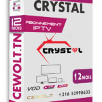 Abonnement Cristal 4K iptv 12mois