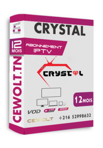 Abonnement Cristal 4K iptv 12mois