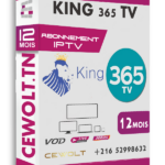 Abonnement King 365 4K iptv 12mois