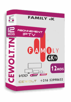 Abonnement Family 4K iptv Test 24h