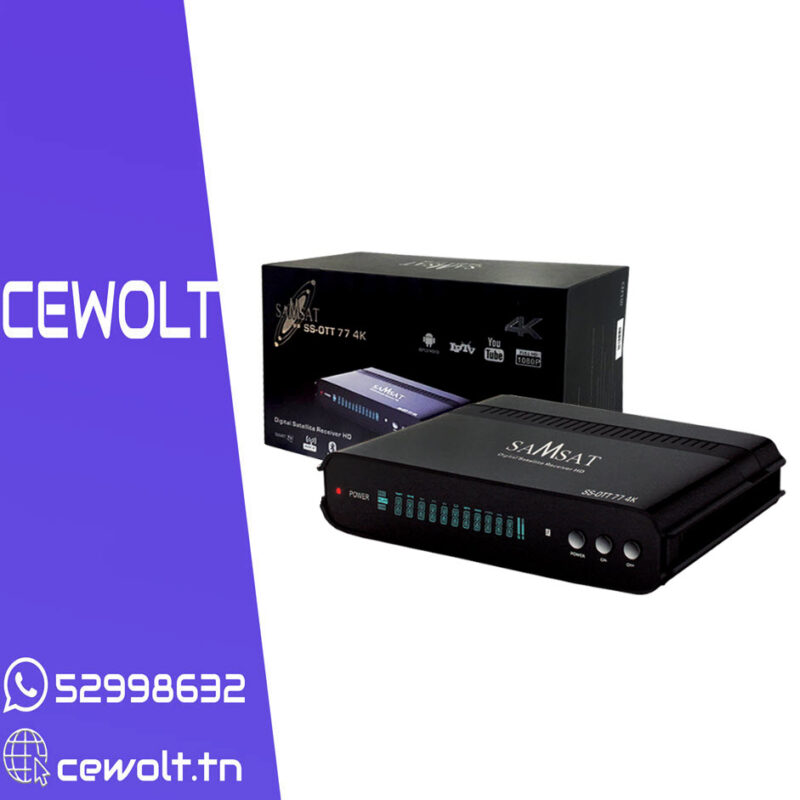 Récepteur samsat ott 77 4k android